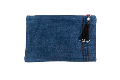 Handwoven antique hemp bag with tassel, versatile, eco-friendly, made in Hungary.