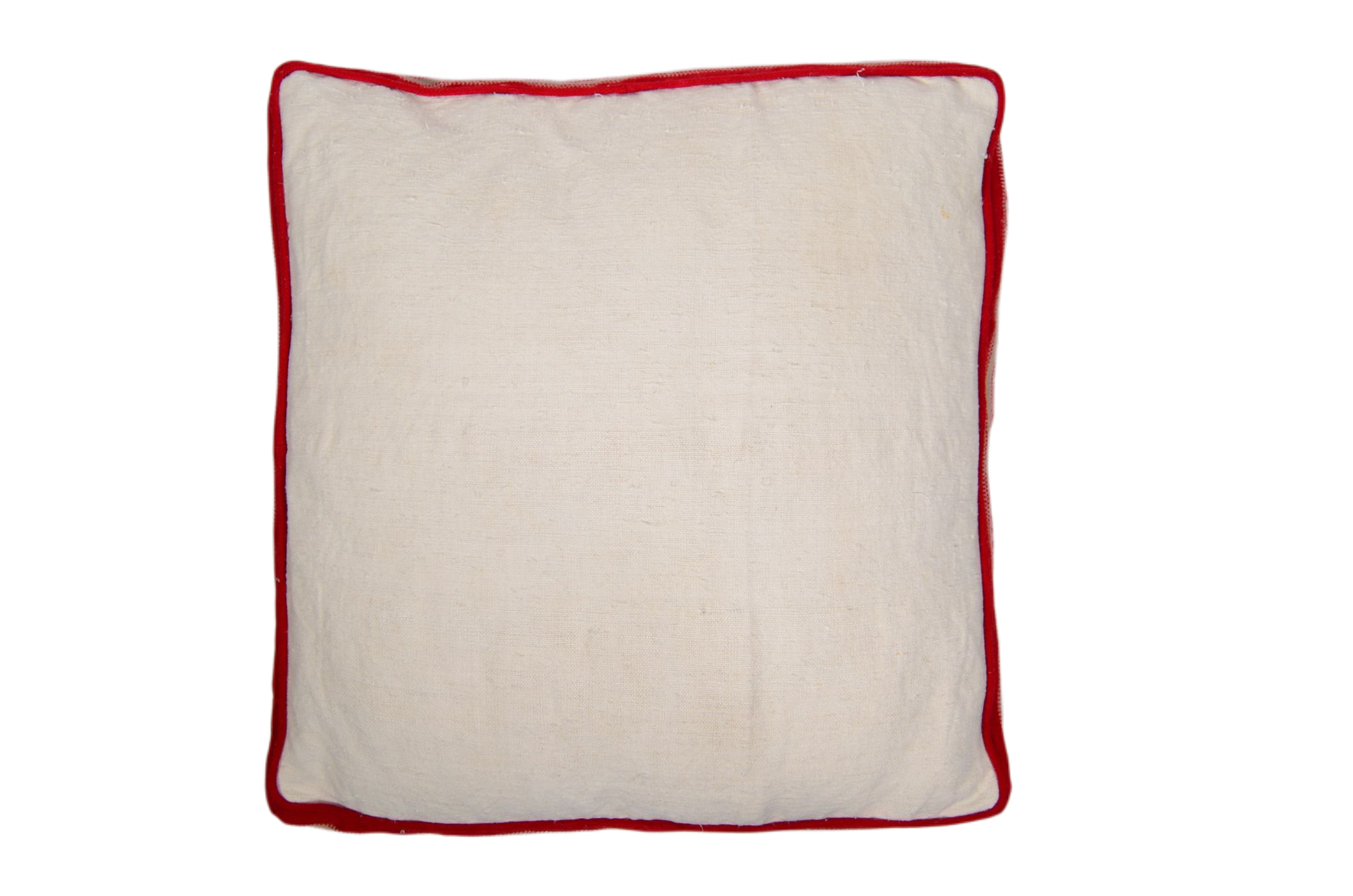 Antique handwoven decorative pillow with Bulgarian cotton edge.