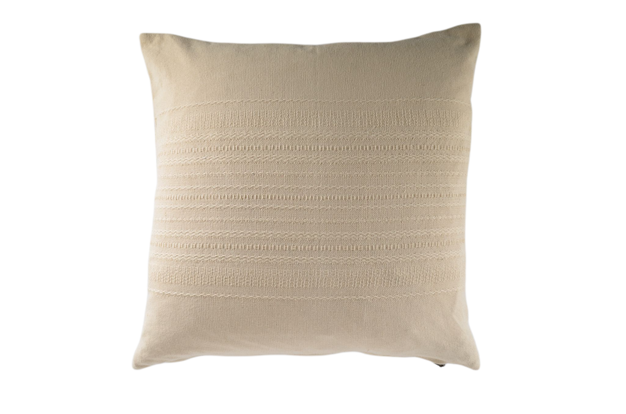 Handwoven antique Bulgarian cotton pillow with a recycled Hungarian goose down insert.