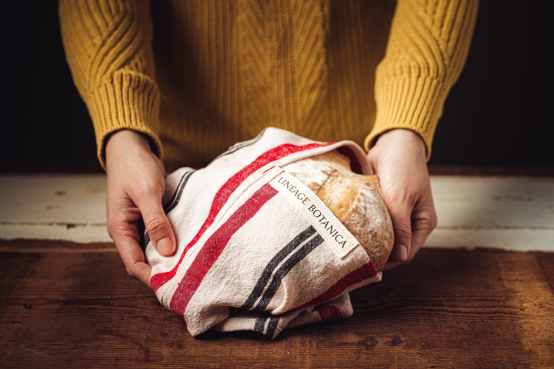 Antique handwoven Bulgarian cotton bag used for eco-friendly storage.