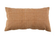 Handwoven organic cotton pillow with natural plant dye.