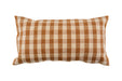 Handwoven organic cotton pillow with natural plant dye.