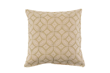 Hand printed linen pillow with organic dye, artisan made in India.