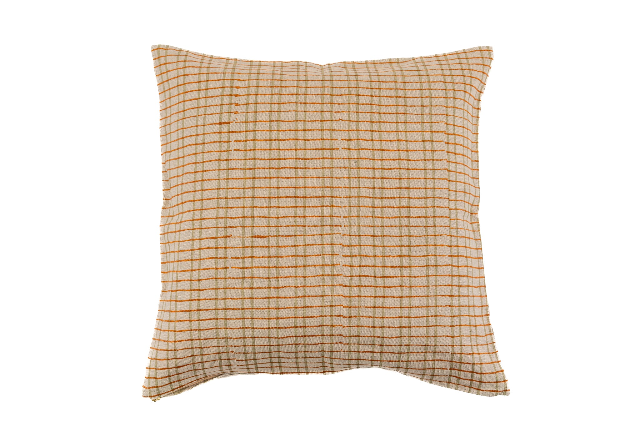 Pillow: Hand printed linen - P442
