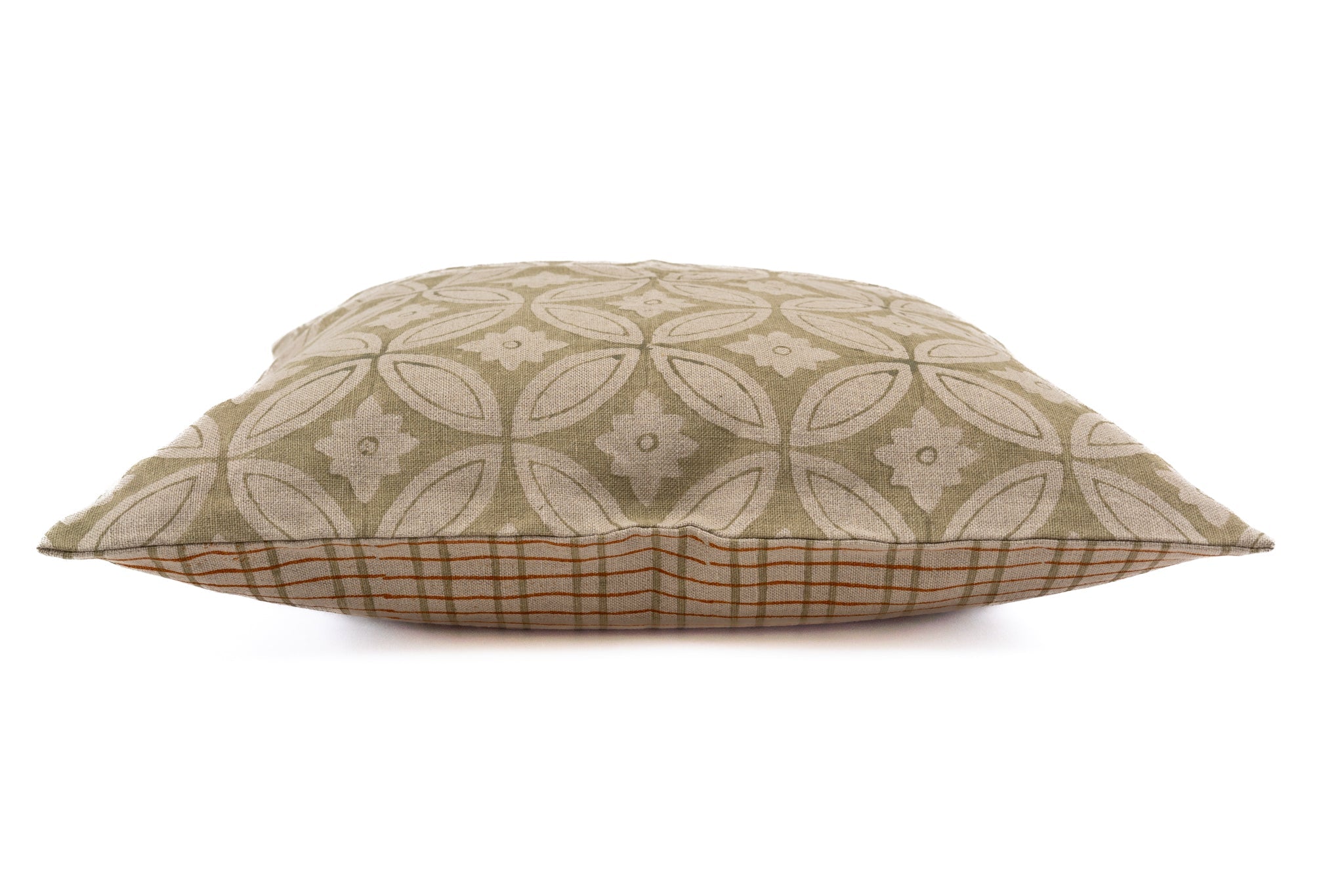 Pillow: Hand printed linen - P421