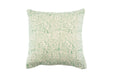 Hand block printed pillow in heritage design on heavy linen.