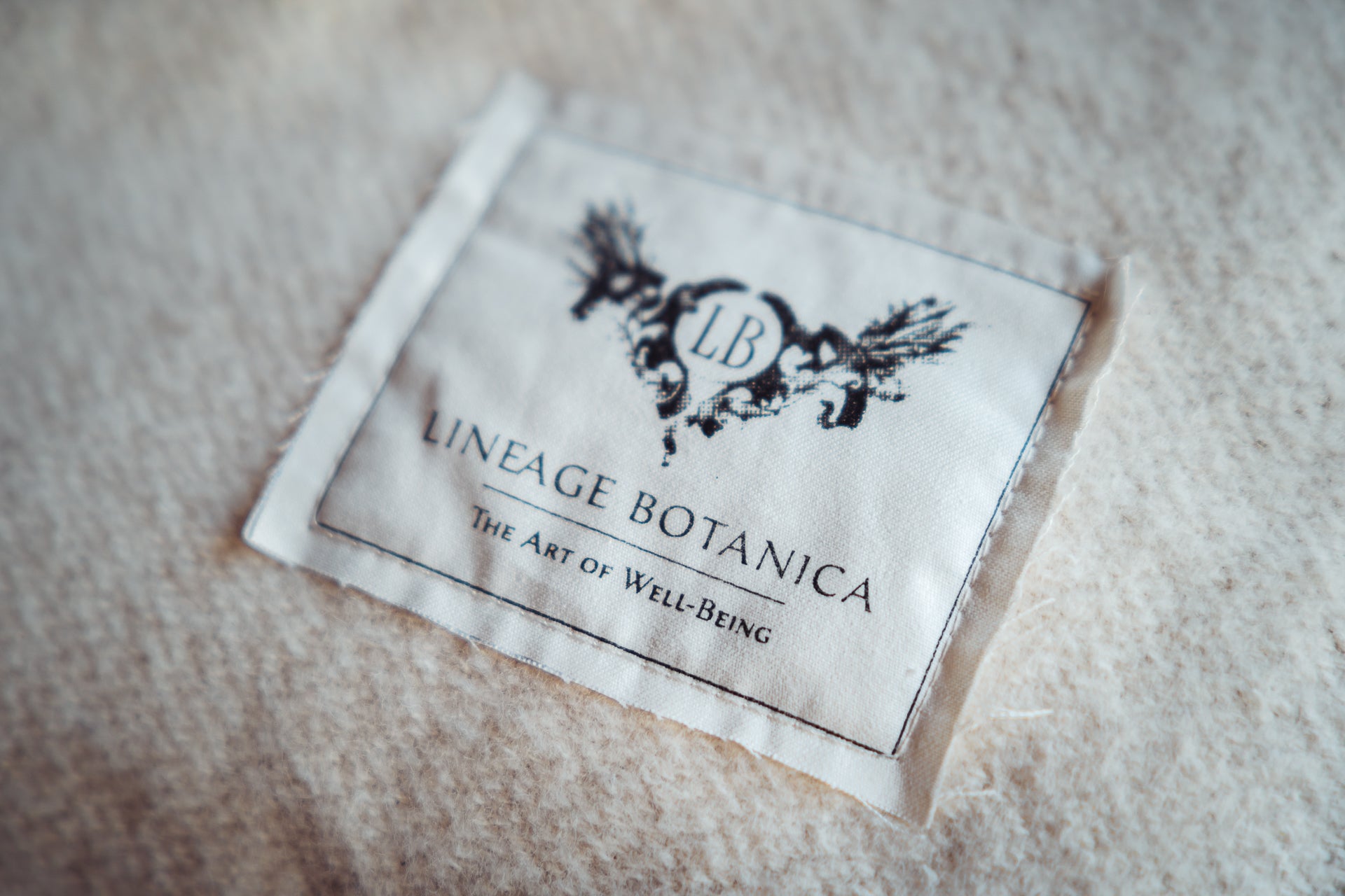 Blanket: Organic eco-cotton, Natural trim - BL63