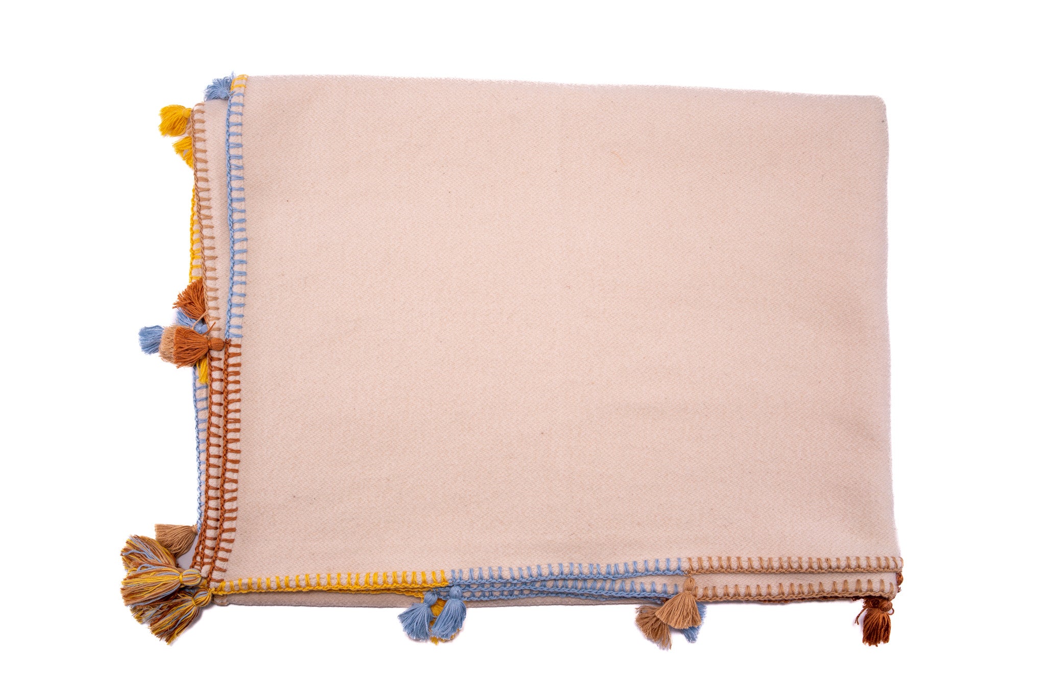 Throw: Eco-cotton with tassels - TH80
