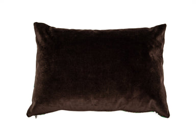 Artifact textile handwoven Romanian pillow with cotton velvet back.