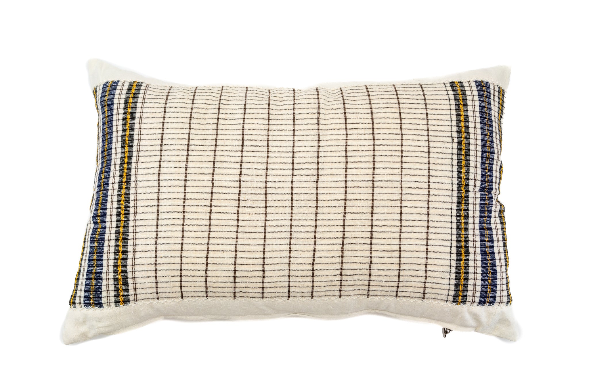 Pillow: Antique handwoven decorative pillow, Bulgarian hemp - P453