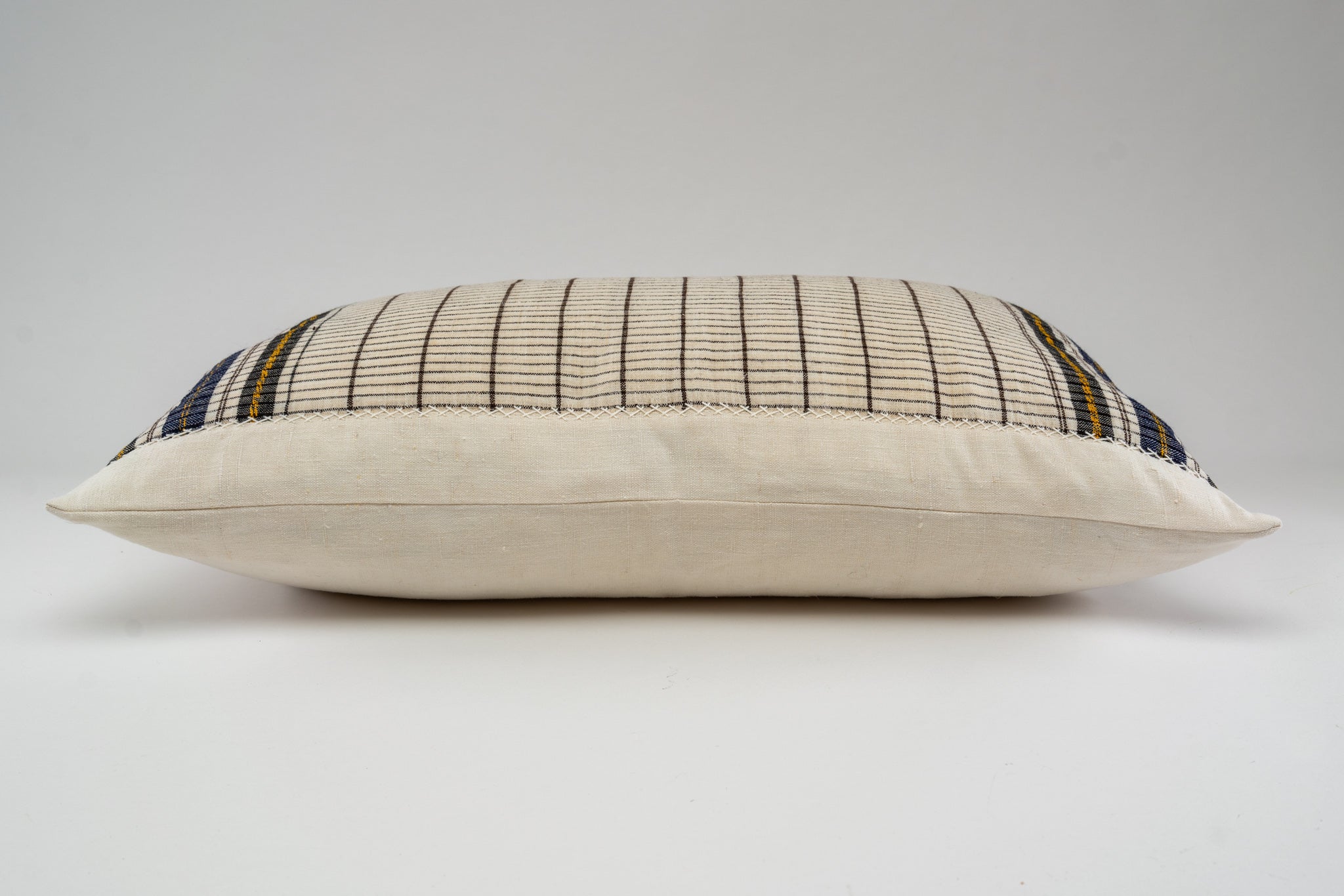 Pillow: Antique handwoven decorative pillow, Bulgarian hemp - P453