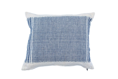 Antique handwoven decorative pillow, organic Bulgarian hemp, striped design.