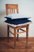 Hand woven decorative pillow made from antique Bulgarian cotton, artisan crafted with organic Hungarian hemp.