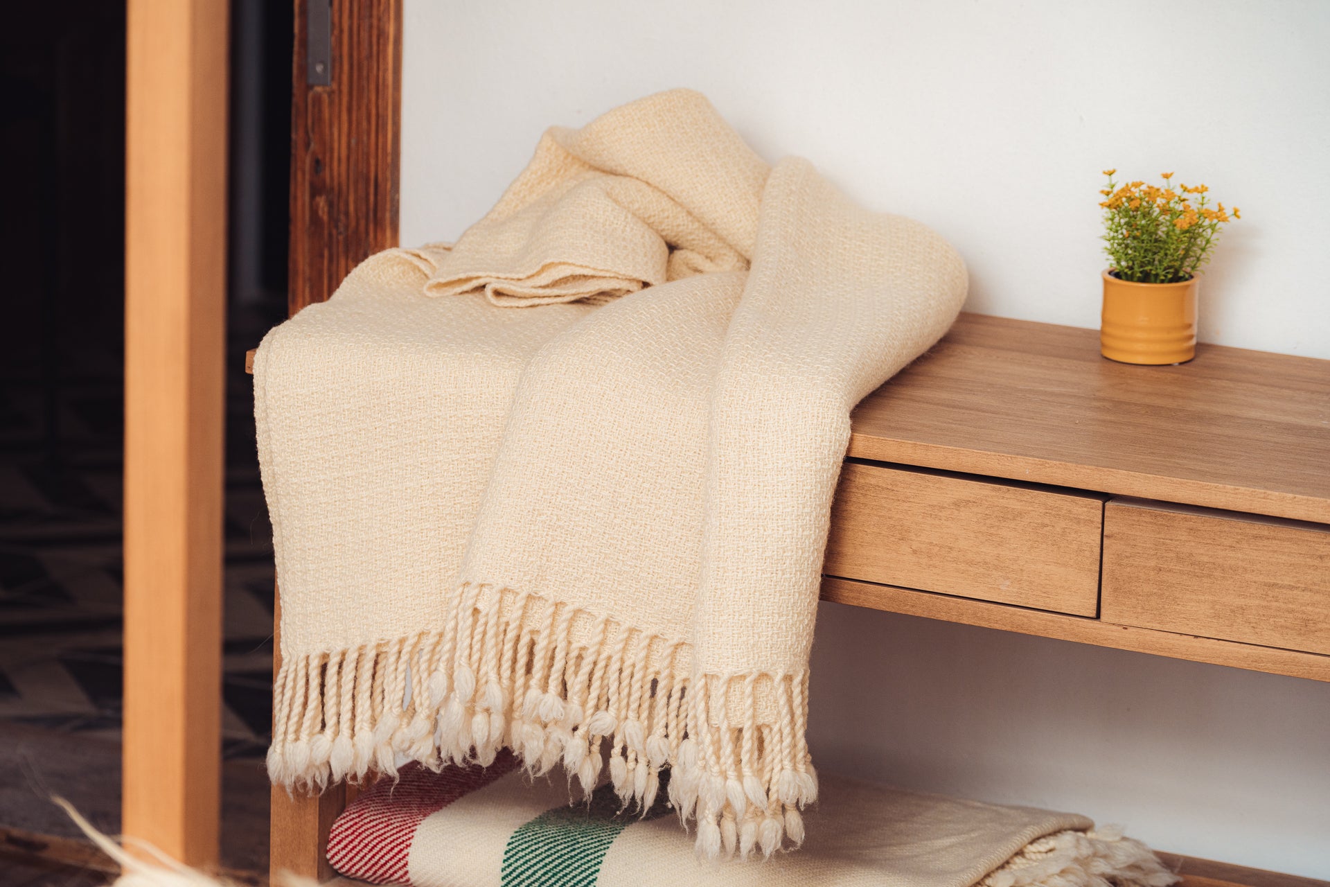 Blanket:  Merino wool, woven in Bulgaria - BL92
