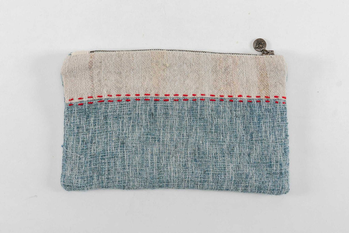 Bag: Handwoven wool, interior handwoven hemp lining - BG69
