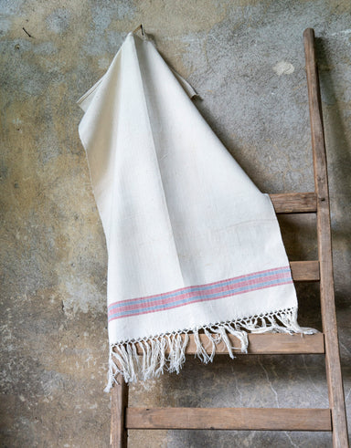 Towel: Handwoven antique Hungarian cotton - T79