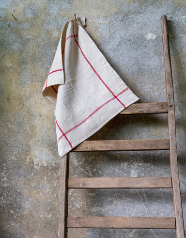 Towel: Handwoven antique Hungarian hemp - T73