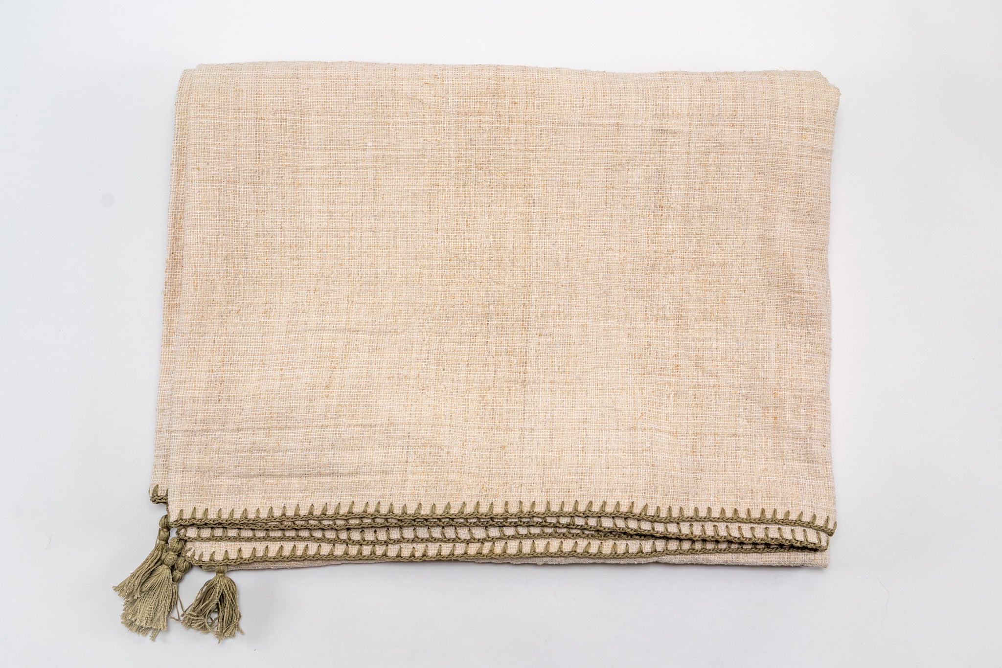 Table Cloth: Antique handwoven Hungarian hemp - TW64
