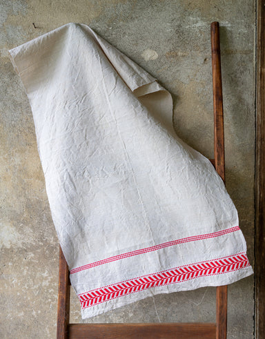 Copy of Towel: Handwoven antique Hungarian hemp - T117
