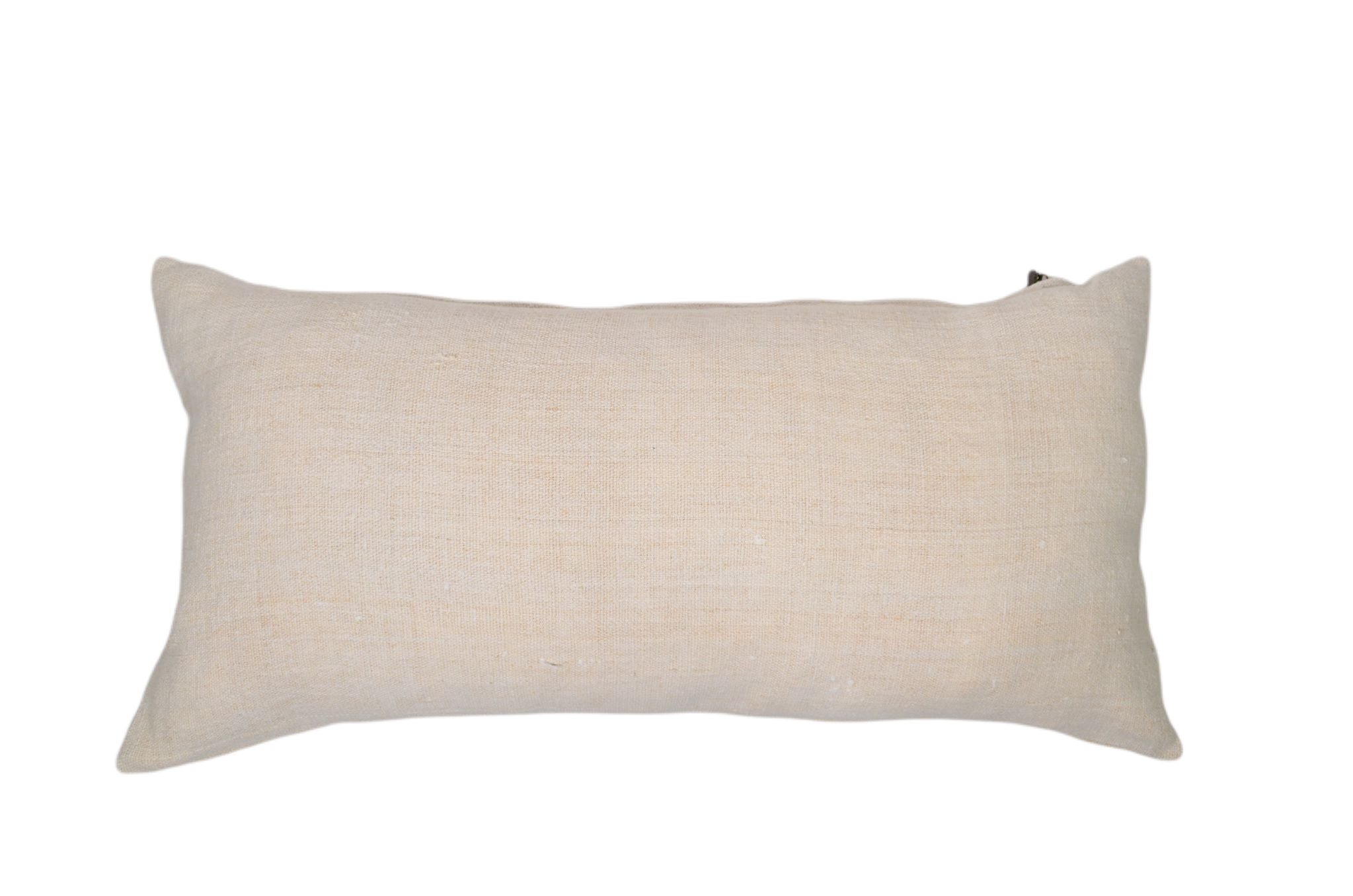Pillow: Antique handwoven decorative pillow with apliqué - P477