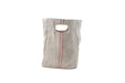 Handwoven antique Hungarian hemp carry bag with built-in handles.