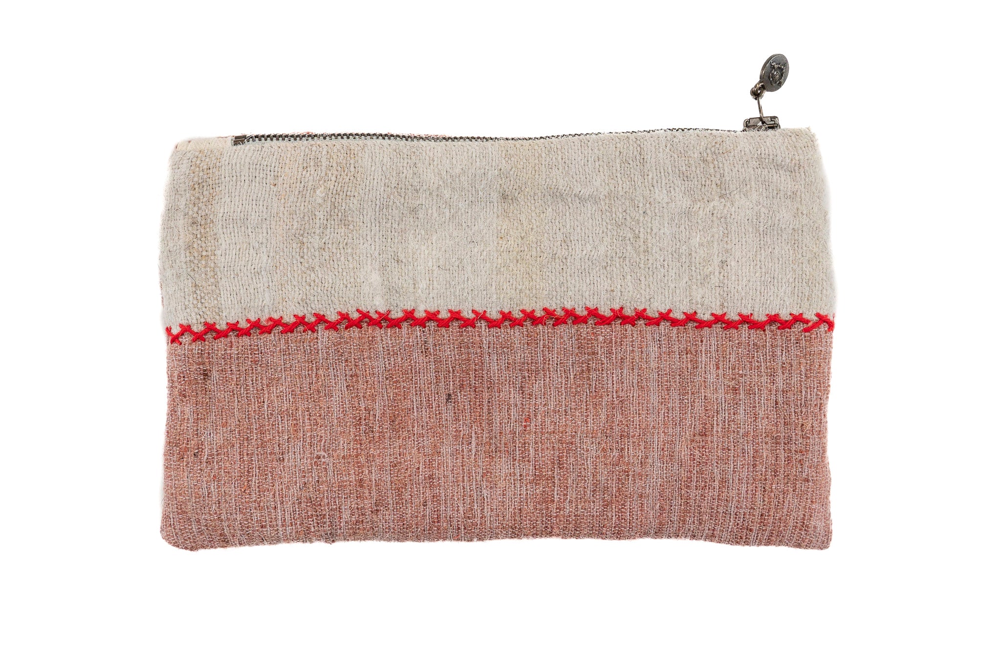 Bag: Handwoven wool, interior handwoven hemp lining - BG70