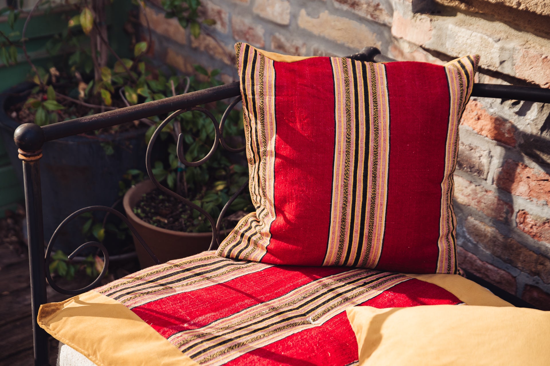 Bedroll - Bulgarian handwoven cotton with cotton velvet - BR31