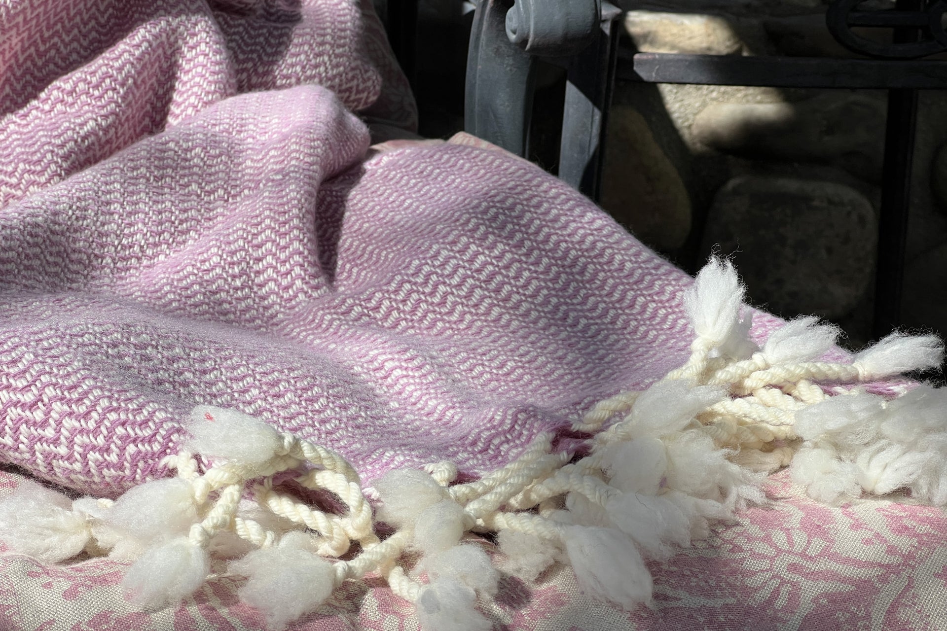 Blanket:  Merino wool, woven in Bulgaria - BL117