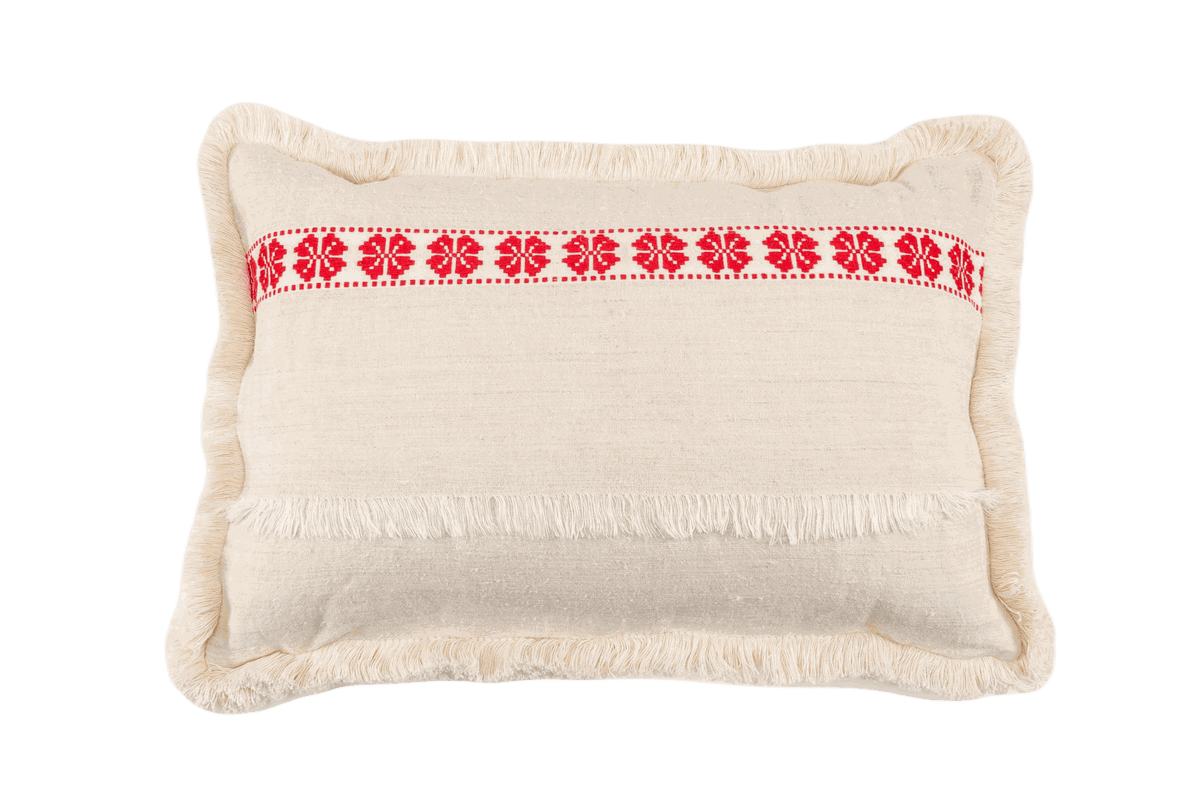 Pillow: Handwoven antique Hungarian hemp - P059