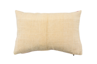 Antique handwoven decorative pillow with linen blend from Bulgaria.