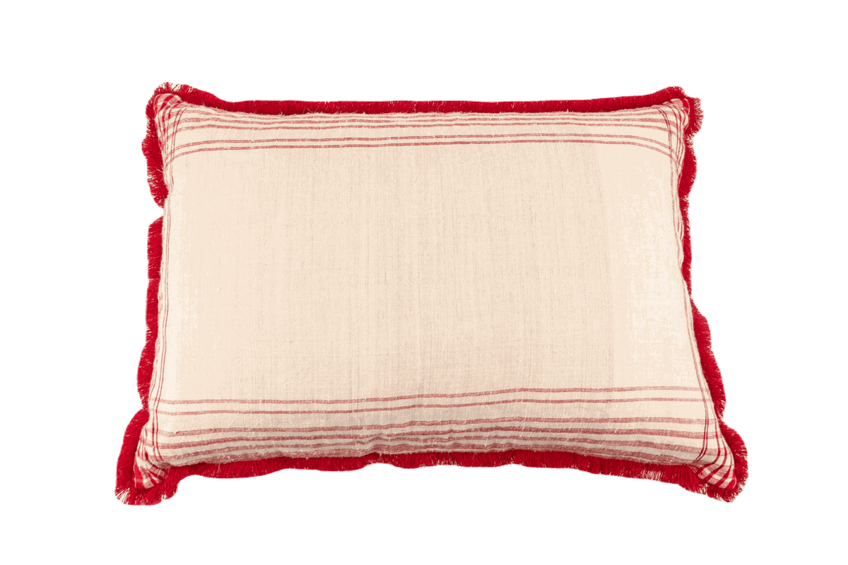Pillow: Antique handwoven decorative pillow, Hungarian hemp - P102