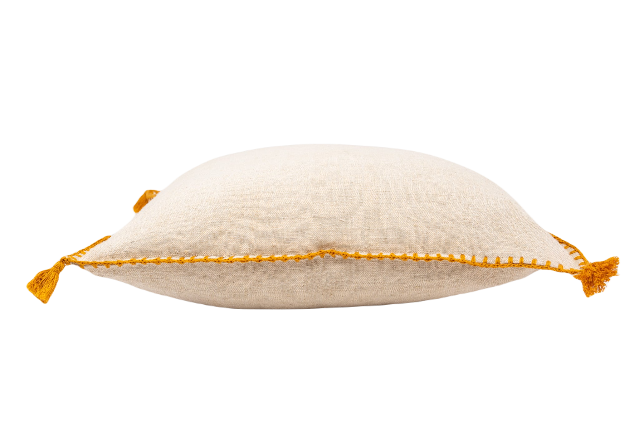 Pillow: Antique handwoven decorative pillow, Hungarian hemp - P368