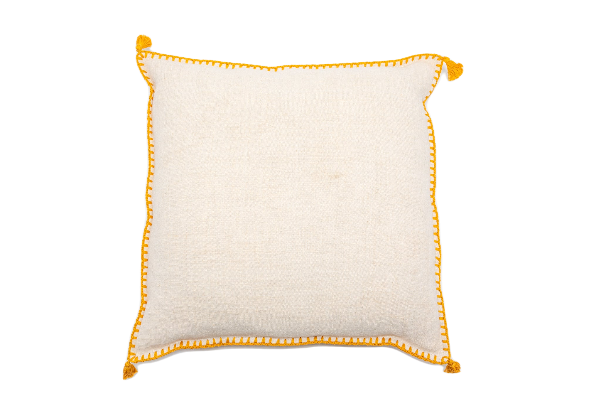 Pillow: Antique handwoven decorative pillow, Hungarian hemp - P368