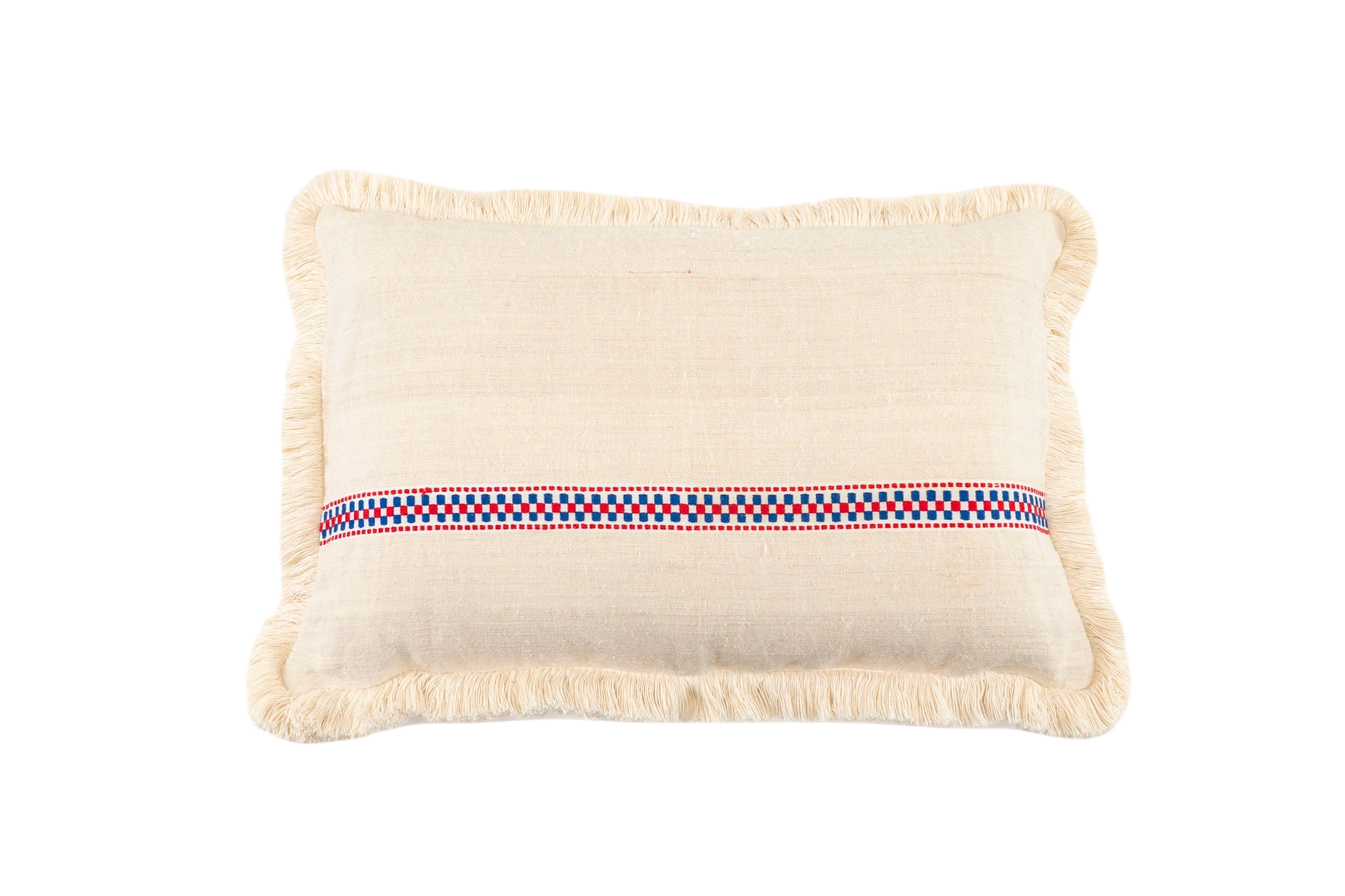 Pillow: Handwoven antique Hungarian hemp - P029