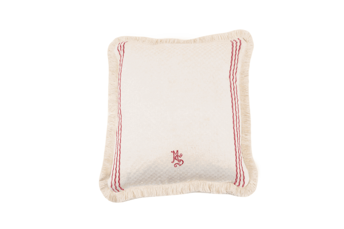 Antique handwoven pillow