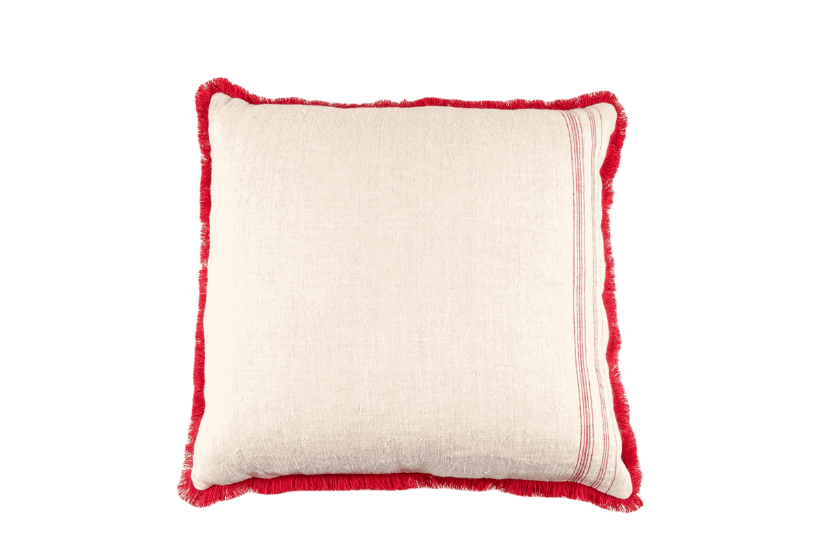 Pillow: Handwoven antique Hungarian hemp - P001