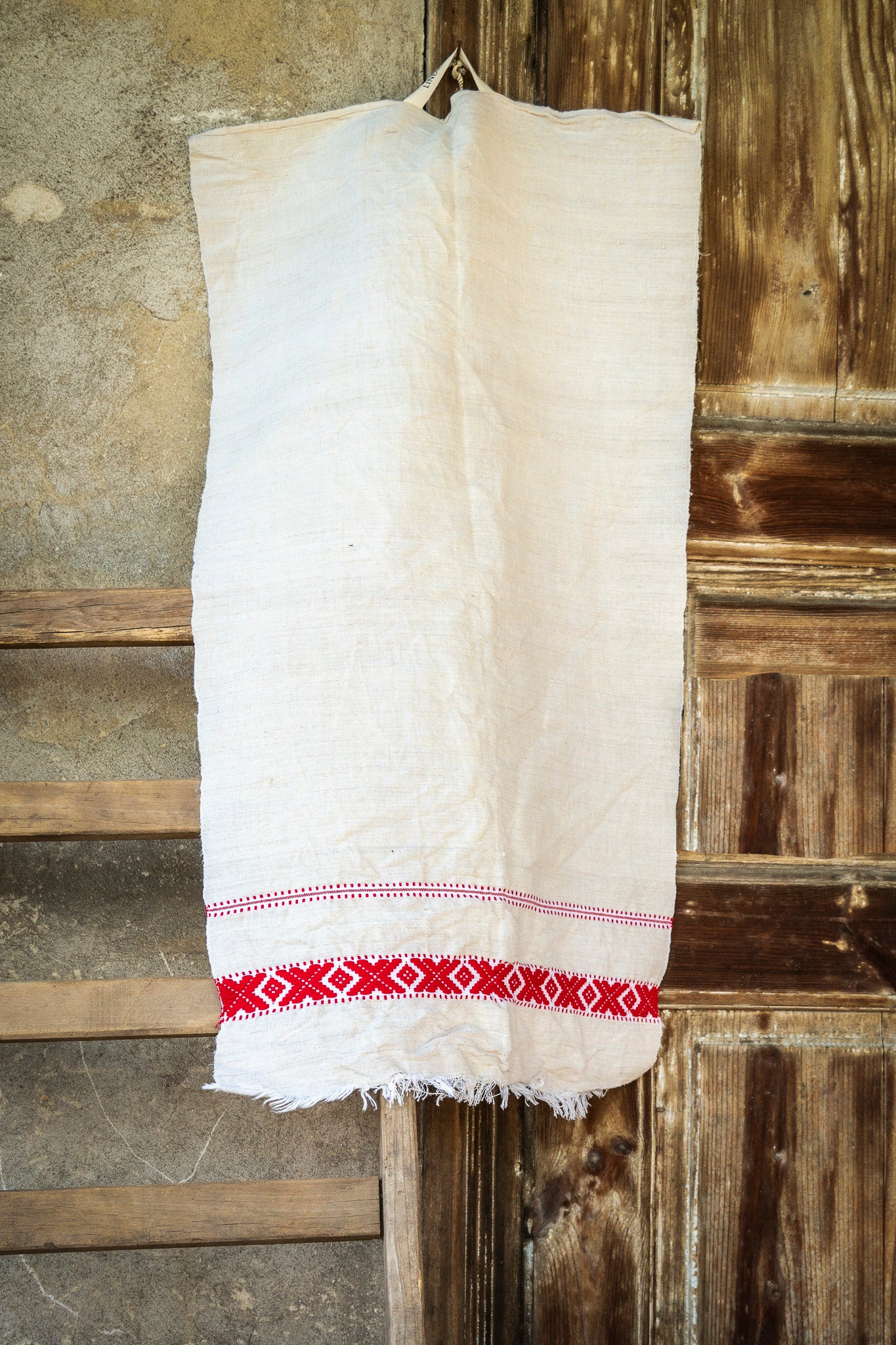Towel: Handwoven antique Hungarian hemp - T29