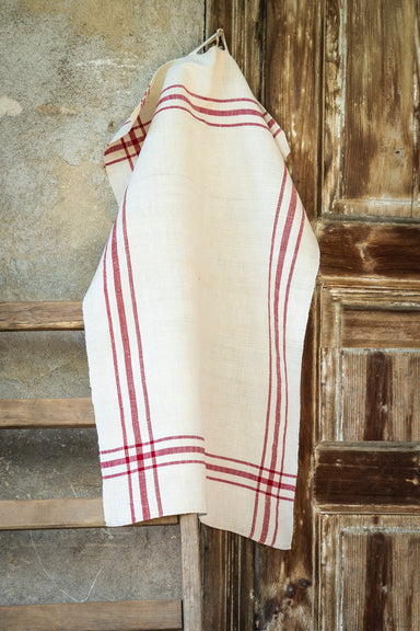 Towel: Handwoven antique Hungarian hemp - T31
