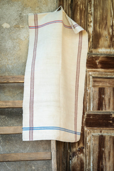 Towel: Handwoven antique Hungarian hemp - T34